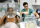 Capacetes evitam a intubação e salvam vidas em UTI da Santa Casa