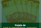 Prefeitura envia projeto do auxílio emergencial para ser aprovado pela Câmara de Vereadores.