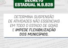 Decreto Estadual determina suspensão de atividades não essenciais