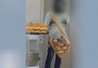 Em Goiás: Motociclista pega pães com as mãos e sem máscara em supermercado