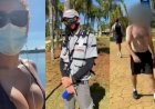 Mulher é repreendida por usar biquíni enquanto homem passa sem camisa