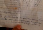 Moradora de Águas Lindas entrega à polícia carta atribuída a Lázaro