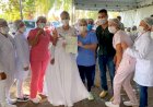 Em Goianésia, noiva se casa e vai ao posto tomar 1ª dose da vacina
