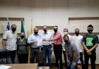 Prefeito de Ceres, Edmario e o vice, Dino Ayres recebem visita do Deputado Estadual Antônio Gomides