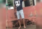 Em Goiás: Guarda municipal armado é filmado ameaçando garis