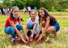 Prefeitura de Ceres realiza plantio de 140 mudas de árvores de espécies nativas na área do Complexo Turístico