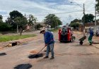 Prefeitura continua serviço de tapa-buraco em Ceres