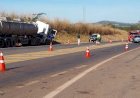 Feirante morre em acidente com carreta-tanque no trevo de Itapaci, na BR-153