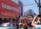 Vazamento de gás provoca incêndio e deixa três pessoas feridas em galeria da Região da 44, em Goiânia