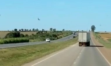 Em Goiás: Antes de acidente, motorista foi flagrado fazendo zigue-zague na BR-050