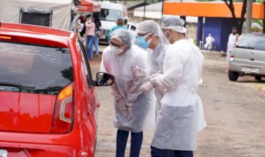 Em Goiás: Testagem drive-thru para Covid-19 em crianças e adolescentes muda de local devido à chuva