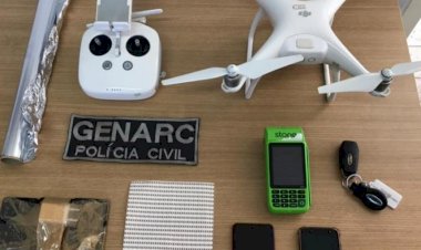 Em Goiás: Policia prende trio que queria lançar drogas e celulares em presídio