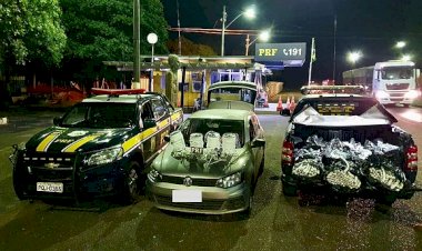 PRF apreende cerca de 300 quilos de explosivos com garimpeiros na BR 153, em Uruaçu