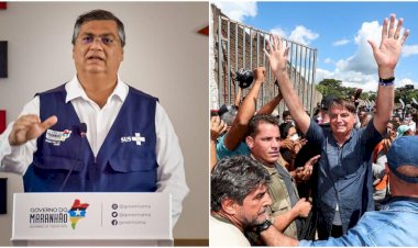 Flávio Dino autua Bolsonaro por promover aglomeração no Maranhão