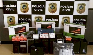 Em Goianésia, funcionário da Prefeitura é preso por furtar e revender equipamentos de informática