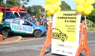 Prefeitura de Ceres realiza campanha de conscientização no trânsito