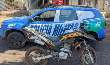 PM recupera motocicleta furtada, em Ceres