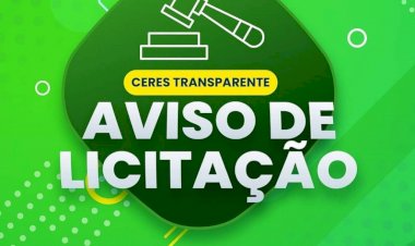 A Prefeitura Municipal de Ceres realizará entre os dias 05/07 e 08/07, quatro processos licitatórios para contratação de serviços e aquisição de materiais