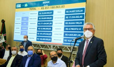 Caiado anuncia que vai encaminhar projeto de lei para Alego que cria ICMS da Educação