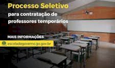 Governo oferece mais de 13,5 mil vagas para professores temporários em Goiás