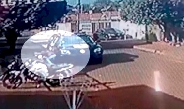 Ciclista pula de bike para não ser atropelado por viatura da PM em Quirinópolis