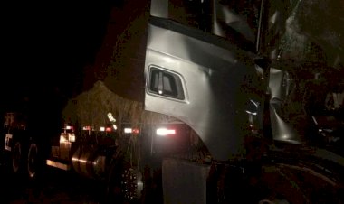 Em Goiás: Colisão traseira entre caminhões na BR-153 deixa motorista morto