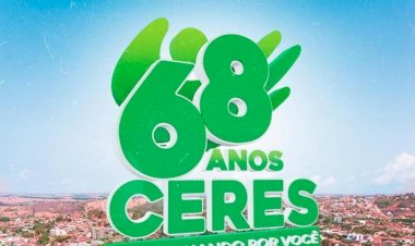 Confira a programação das festividades em comemoração aos 68 anos de Ceres
