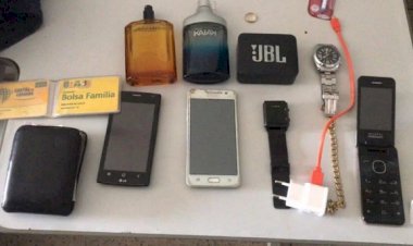Ladrão de residência é preso pela Polícia Militar de Jaraguá com diversos objetos