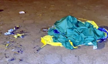 Homem que ateou fogo em bandeira do Brasil é preso em Itaberaí