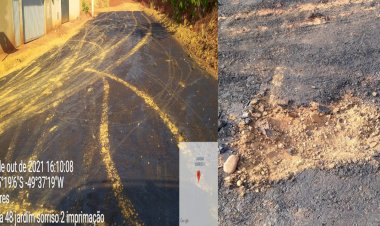 A prefeitura de Ceres pede para que os moradores evitem trafegar pelos locais que estão sendo realizadas as obras