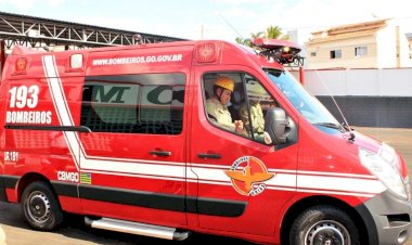 Motociclista atropela cachorro e sofre ferimentos graves em Goianésia
