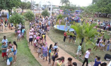 Prefeitura de Ceres realiza ação para comemorar o Dia das Crianças no Parque Curumim