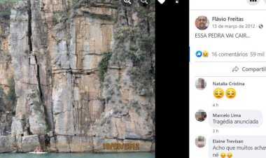 Foto de 10 anos atrás com fenda e alerta de desabamento viraliza nas redes