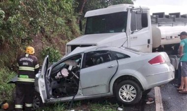 Em Goiás: Jovem morre em acidente envolvendo 3 veículos na GO-213