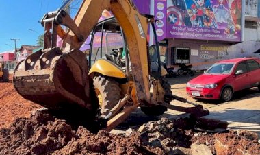 Com recursos próprios, Prefeitura de Ceres resolve problema crônico no trecho entre a rotatória da ponte e semáforo da entrada