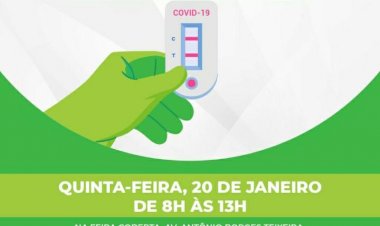 Prefeitura de Ceres realiza Testagem em Massa da população nesta quinta-feira, 20.