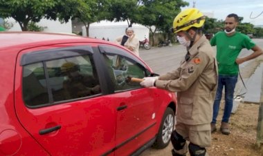 Bebê de 6 meses fica preso dentro de carro e é resgatado por bombeiros em Goianésia