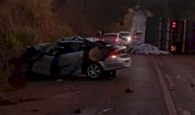 Uma pessoa morre e outras duas ficam feridas em acidente na GO-154, em Carmo do Rio Verde