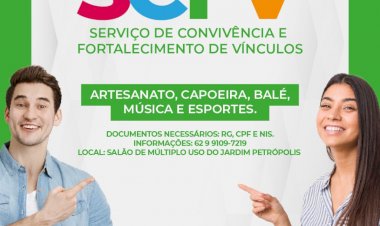 Prefeitura de Ceres oferta oficinas gratuitas de artesanato, capoeira, balé, música e esportes. Inscrições vão até 30 de agosto