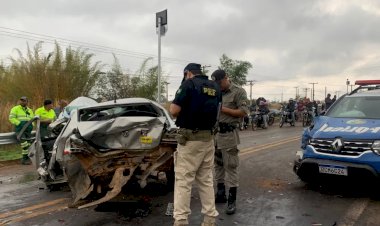 Em Goiás: Acidente com dois carros e viatura da PM deixa um morto e três feridos