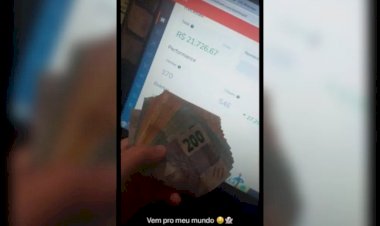 Em Goiás: Jovem é preso suspeito de furtar R$ 60 mil em cheques em mercado que trabalhava e ainda ostentar dinheiro na web