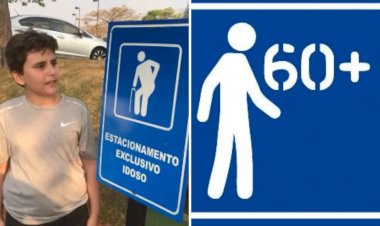 Após pedido de menino de 10 anos, vereadores aprovam mudança na imagem das placas preferenciais para idosos em Goiânia