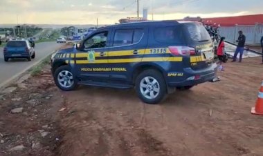 Motociclista exagera na velocidade na BR-153, e PRF descobre dívida gigantesca