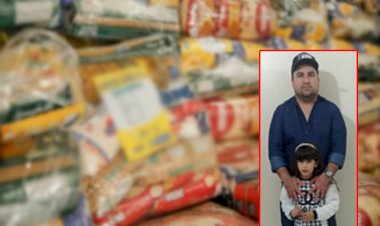 Wander Qualhate e sua filha Ana Luisa vão doar 15 cestas de alimentos, todas com um panetone junto