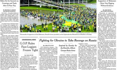 Capas de jornais do mundo destacam ataques a Brasília; veja