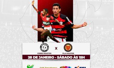 Ceres recebe jogadores do Flamengo Master para amistoso