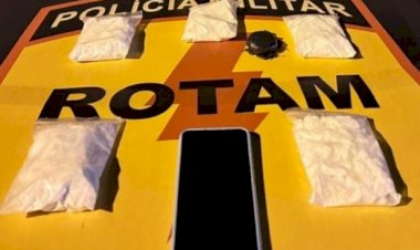 Em Goiás: Rotam apreende cocaína avaliada em R$ 50 mil