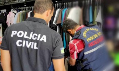 Em Goiás: Operação apreende R$ 20 mil em roupas e calçados falsificados