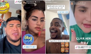 Êxodo de influencers: para continuar divulgando jogos ilegais, influenciadores topam até viajar para outros estados