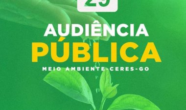Convite: Prefeitura de Ceres realizará audiência pública para criação de Unidades de Conservação